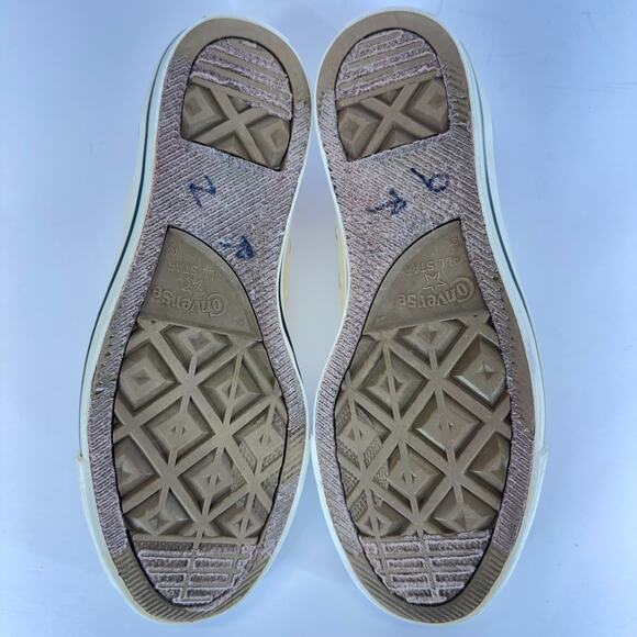 Converse All Star Men 6 Women Sze 8 Low Top 130120F Lace Up Canvas Unisex Peach - Picture 4 of 10